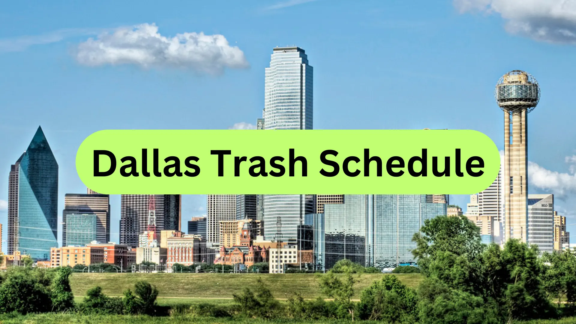 Dallas Trash Schedule