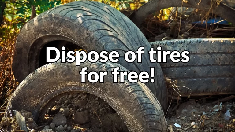 How to Dispose of Tires for Free?