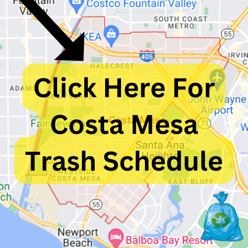 Costa Mesa Trash Schedule 2023 (Holidays, Bulk Pickup and Recycling  Calendar)