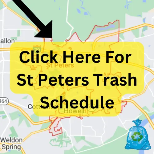 St Peters MO Trash Schedule 2023 (Holidays, Bulk Pickup and Recycling)