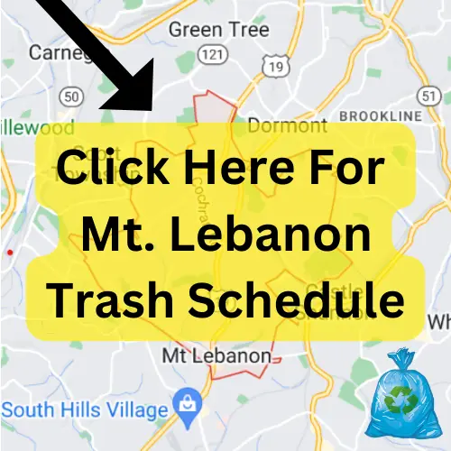 Mt. Lebanon Trash Schedule 2023 (Holidays, Bulk Pickup and Recycling)