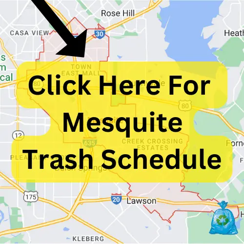 Mesquite Trash Pickup Schedule