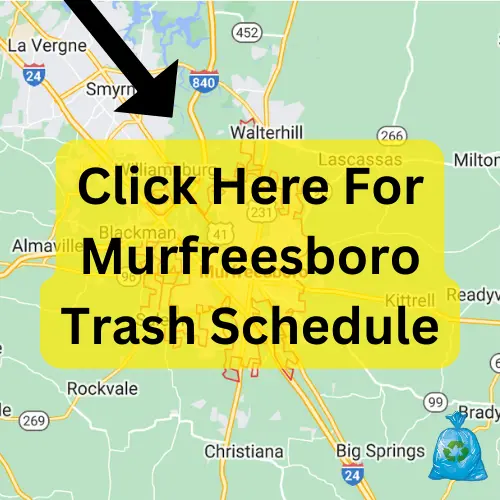 Murfreesboro Trash Pickup Schedule