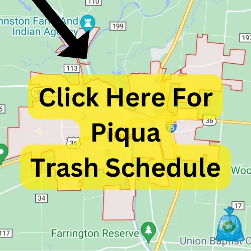 City Of Piqua Trash Schedule 2024 (Holidays, Recycling & Bulk Pickup)